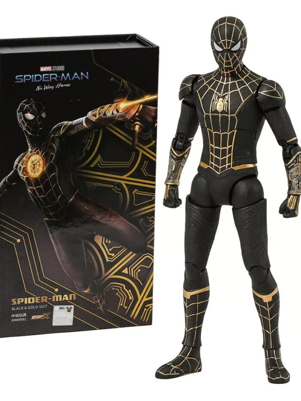 ZD TOYS SPIDER-MAN BLACK & GOLD SUIT – NO WAY HOME (SCALE 1:10)