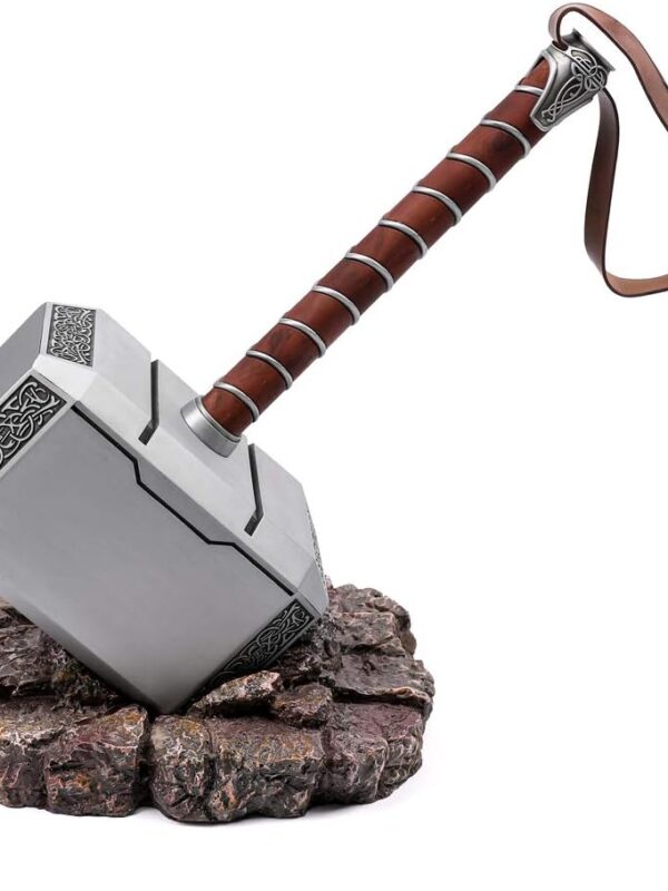 Thor's Mjolnir with base [Metal] [15 inches]