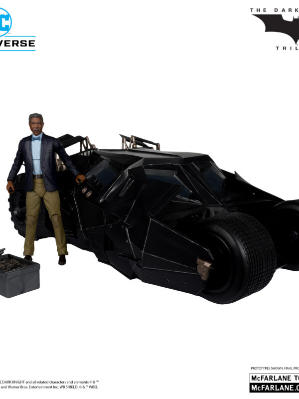 Mcfarlane Lucius Fox & Tumbler (The Dark Knight) Gold Label