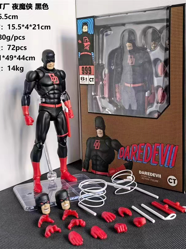 CT Toys MAFEX No.999 Black Suit Daredevil Comic Ver. [Bootleg]